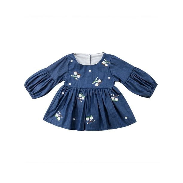Jarsh Baby Girl Dress Long Sleeve Embroidery 3D Flower Dress for Toddler Infant Jarsh Baby Girl Dress Long Sleeve Embroidery 3D Flower Dress for Toddler Infant